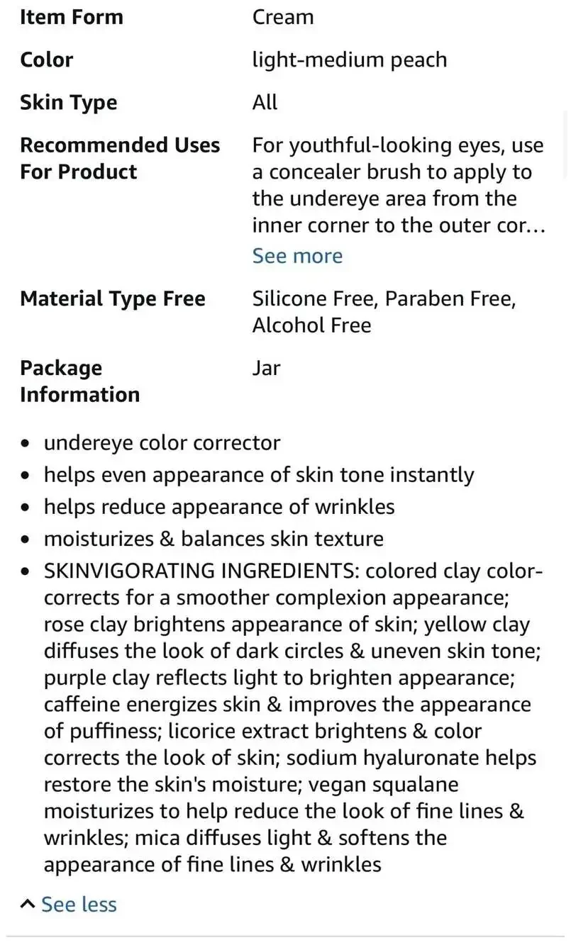tarte Colored Clay CC Undereye Corrector Light-Medium Peach
